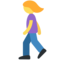 Woman Walking emoji on Twitter